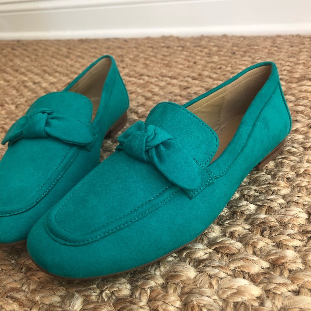 J. Crew Teal Loafers